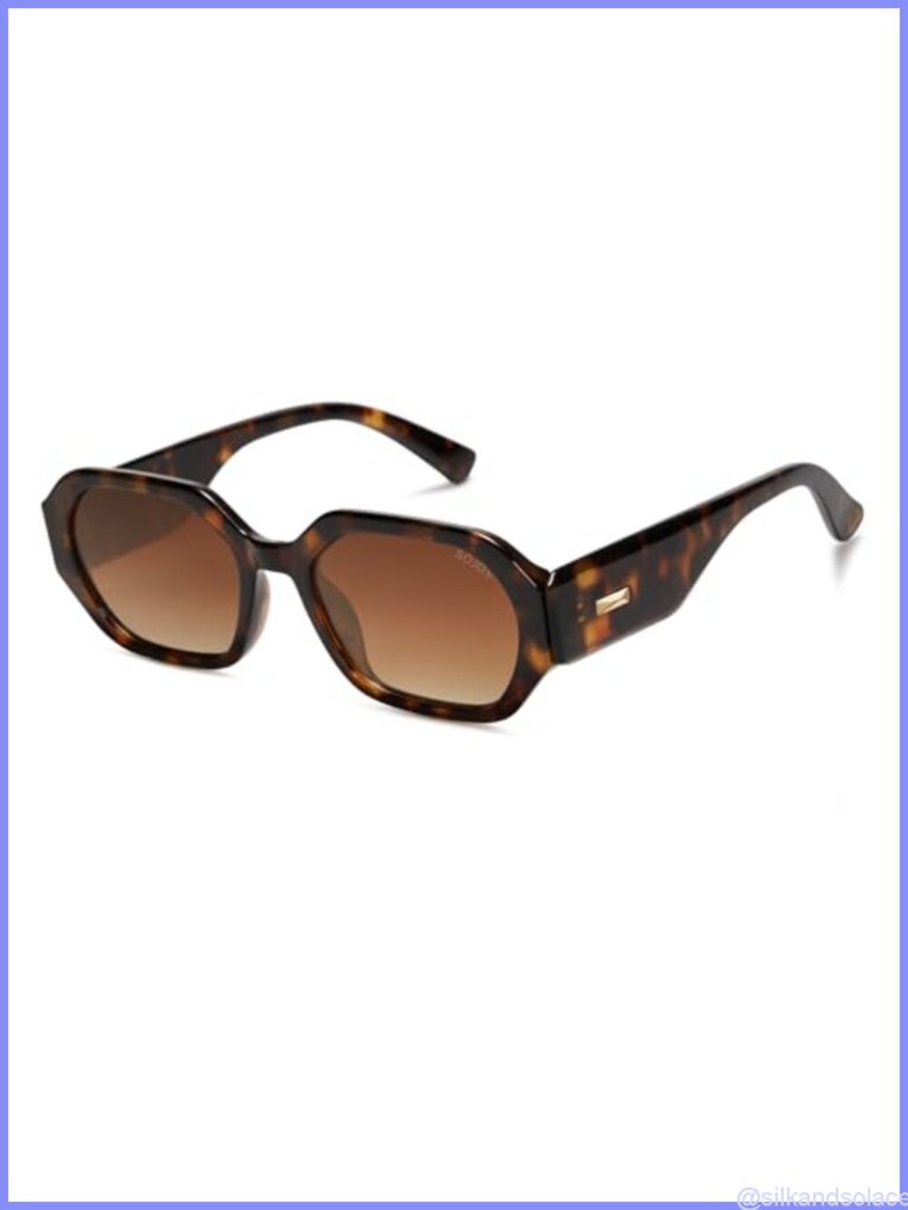 Retro Polarized Rectangle Sunglasses UV400 Full Frame Unisex